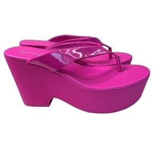 Jessica Simpson, Hot Pink Platform Sandals SZ. 8.5 M #67